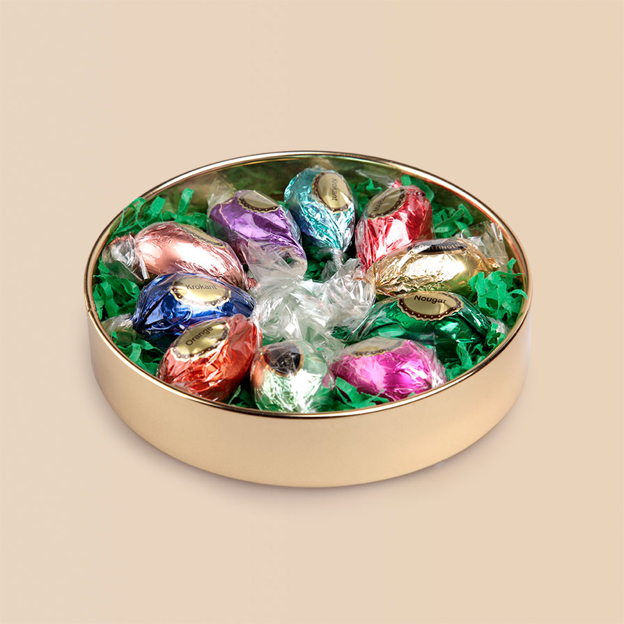 Bild von 10 Pralineneier in Runddose