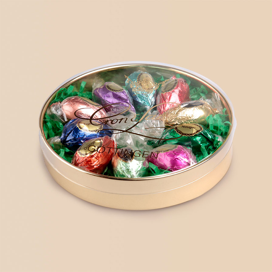 Bild von 10 Pralineneier in Runddose